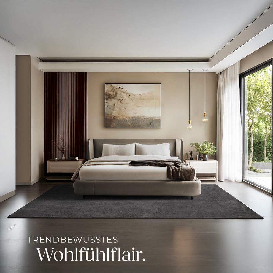 Tectake Tappeto a pelo corto Soft Zone  Diverse misure e colori  