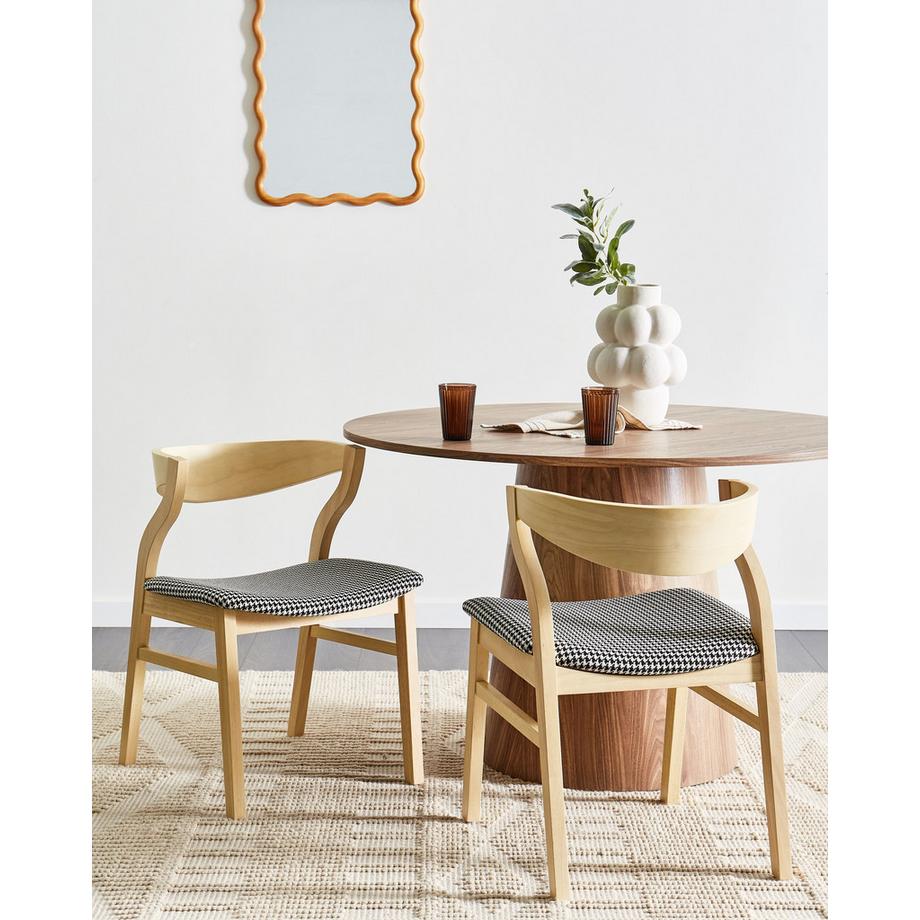 Beliani Esszimmerstuhl 2er Set aus MDF-Platte Klassisch MAROA  