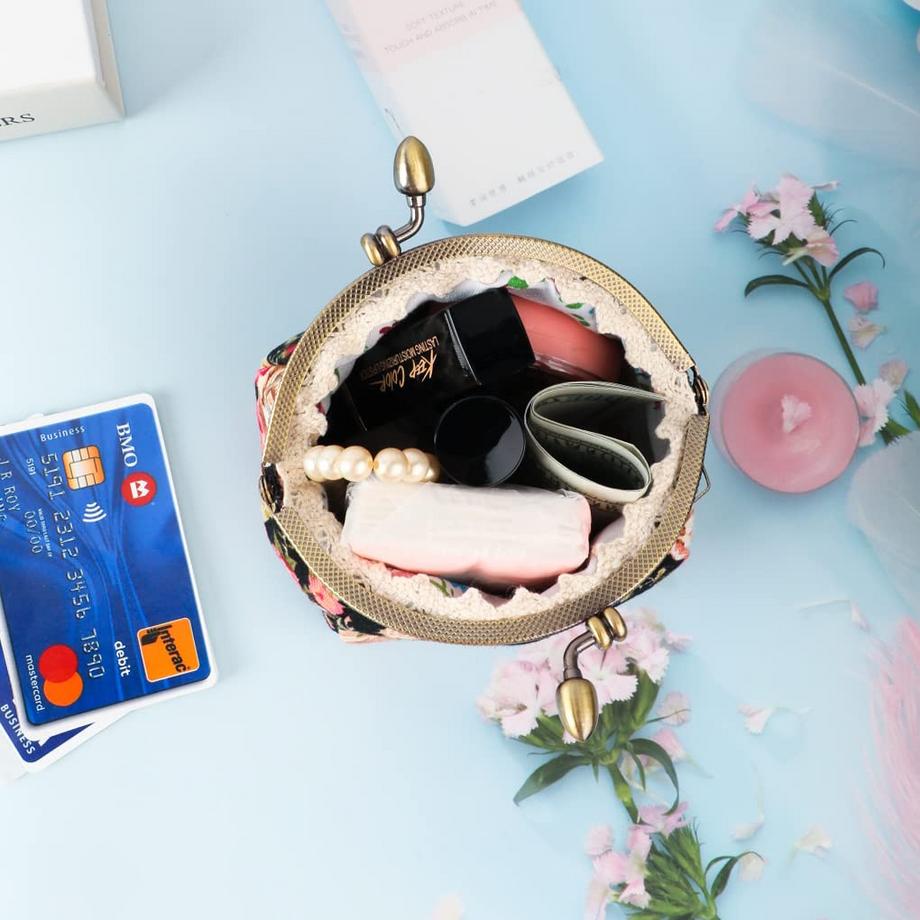 Only-bags.store Portamonete Floreale Retrò  