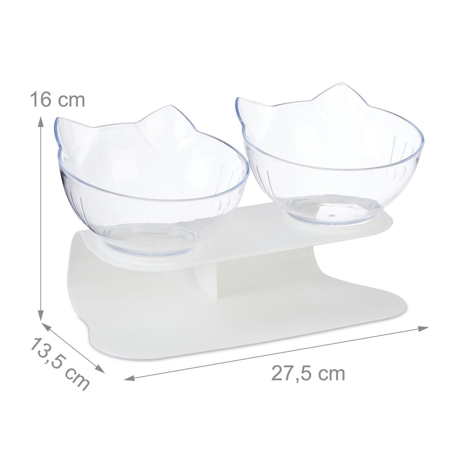 Northix  Stazione di alimentazione per gatti con ciotole 