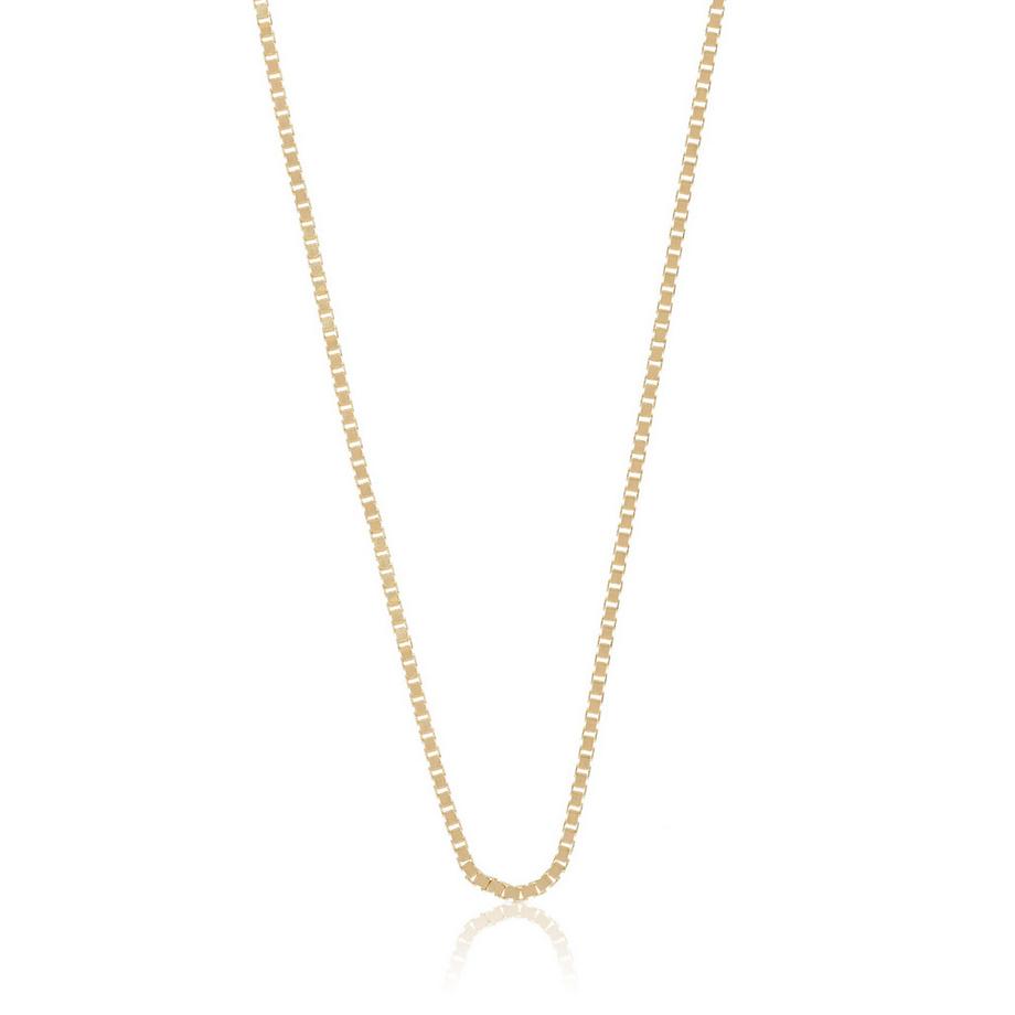 MUAU Schmuck  Collier Venezianer Gelbgold 750, 1.4mm, 50cm 