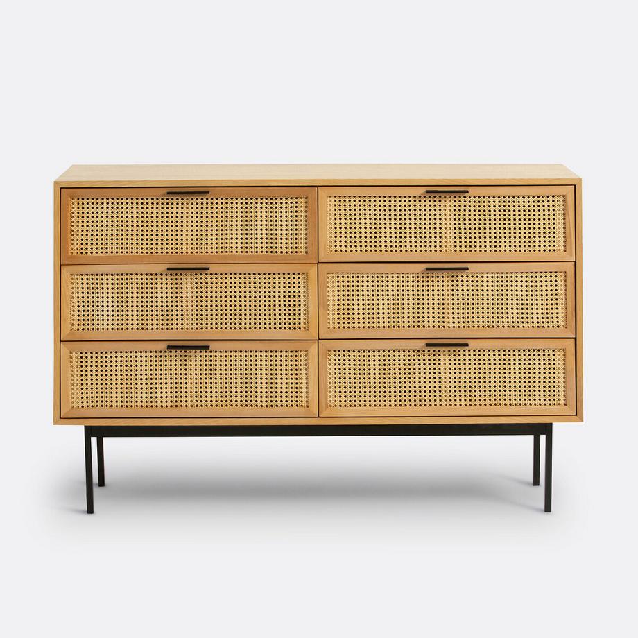 Kommode Waska mit 6 Schubladen