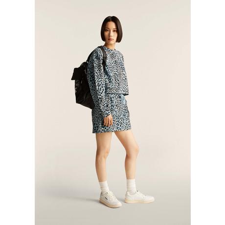 FREDDY Animal Print Cropped Sweatshirt  