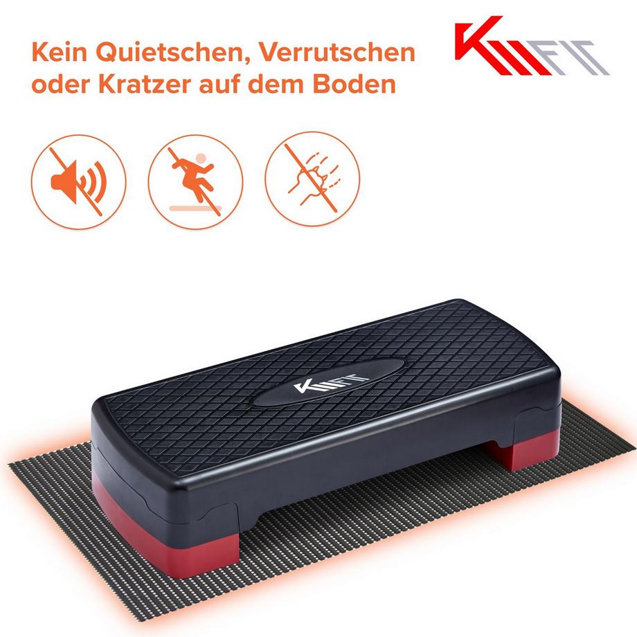 KM-Fit  Steppbrett Fitness Stepper-Brett Stepbank 2-Höhen 