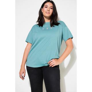 Studio Untold T-shirt oversized girocollo con ricamo palme  