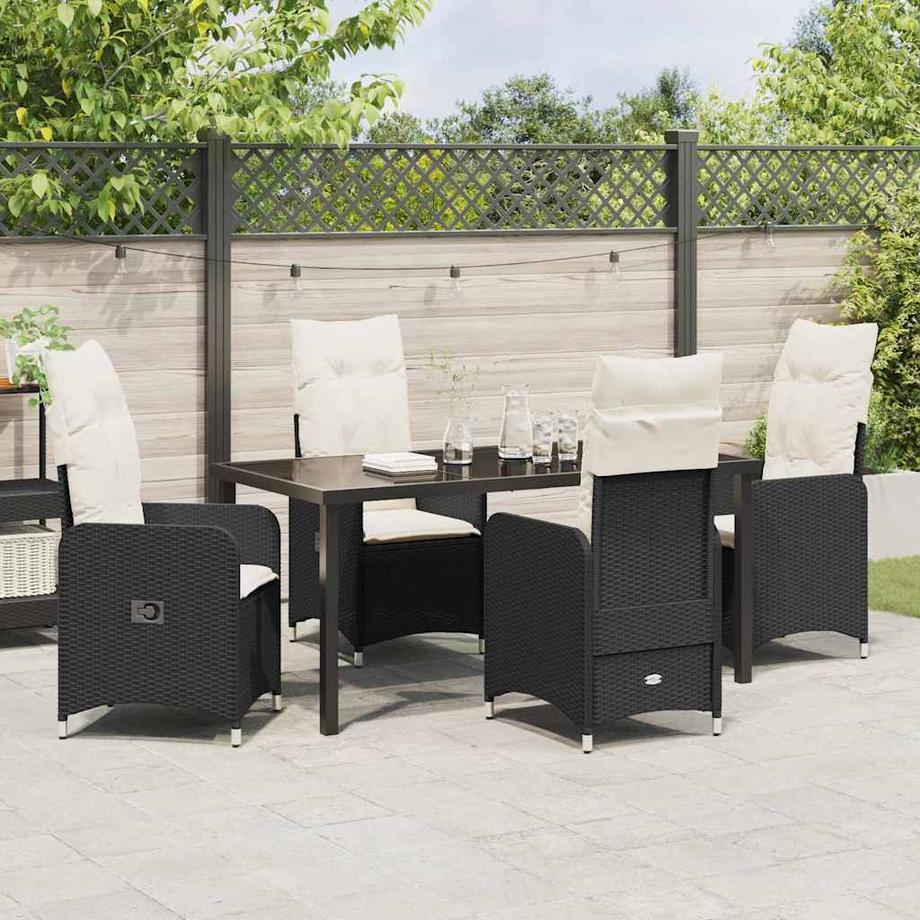 VidaXL Ensemble de salle à manger pour jardin poly rattan  