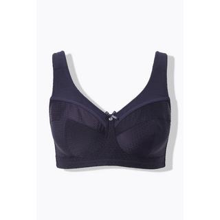 Ulla Popken  Reggiseno sostenitivo modello Kelly senza ferretto e con texture e coppa C-H 