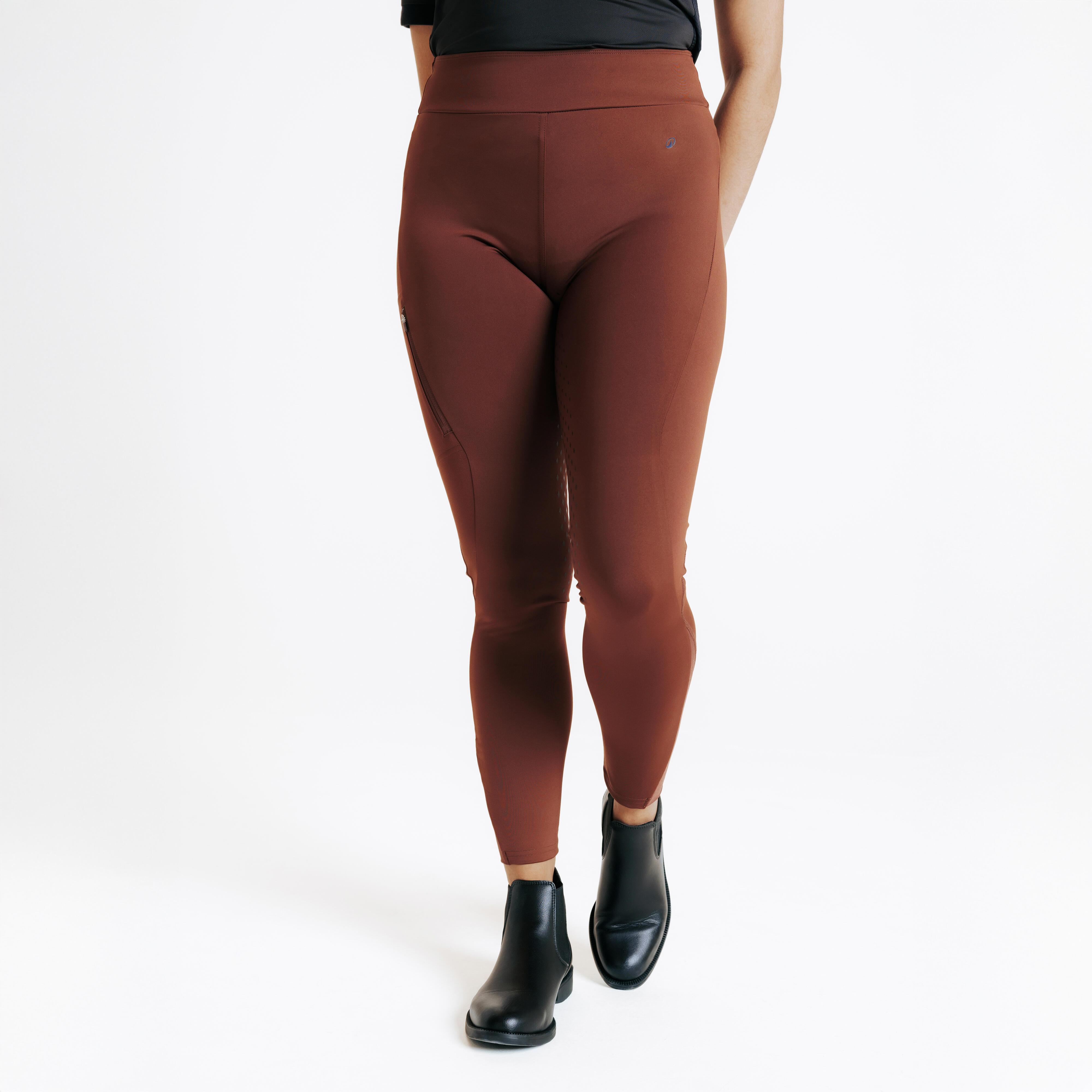 FOUGANZA  Legging femme équitation full grip polyester 