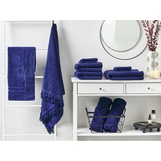 Beliani Lot de 9 serviettes en Coton ATIU  