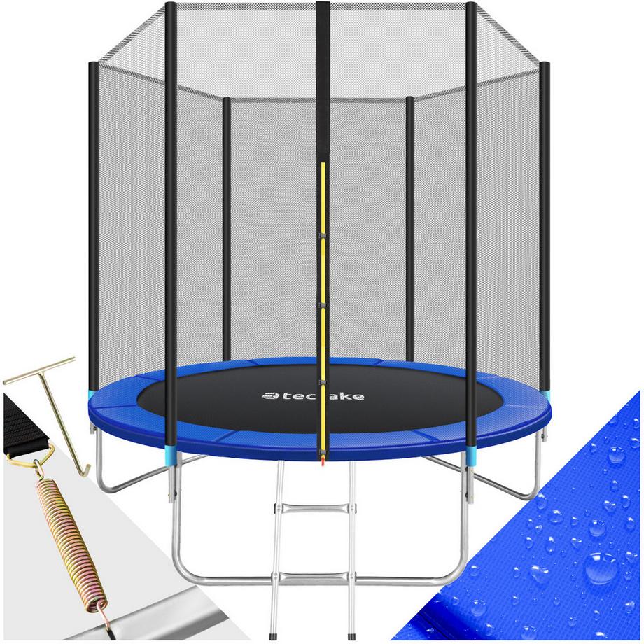 Trampoline modèle B GARFUNKY Ø 244 cm, certifié GS pour un maximum de sécurité