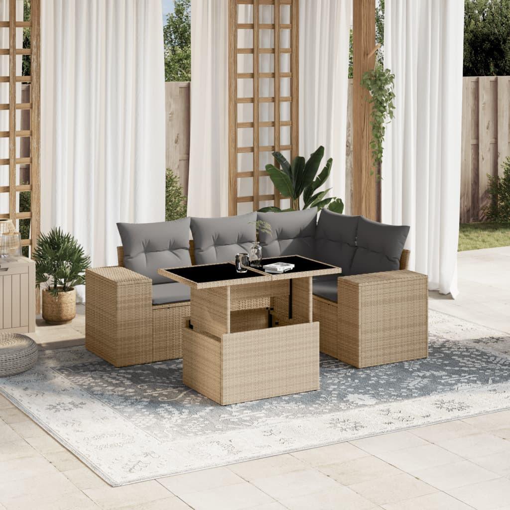 VidaXL Garten sofagarnitur poly-rattan  