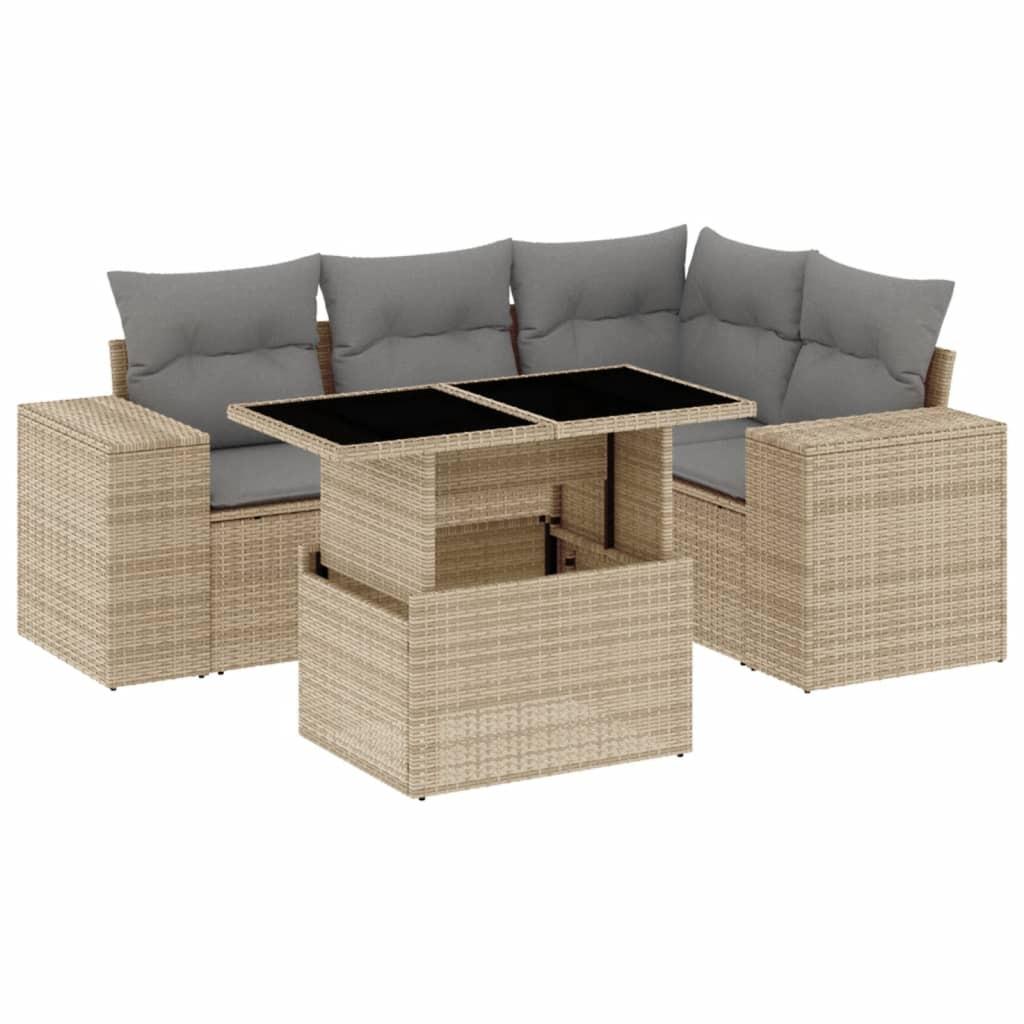 VidaXL Garten sofagarnitur poly-rattan  