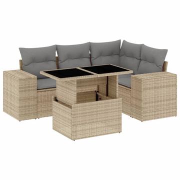 Garten sofagarnitur poly-rattan