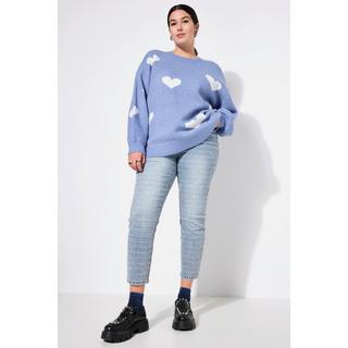 Studio Untold  Mom-Jeans, Struktur mit Glitzer, 5-Pocket 