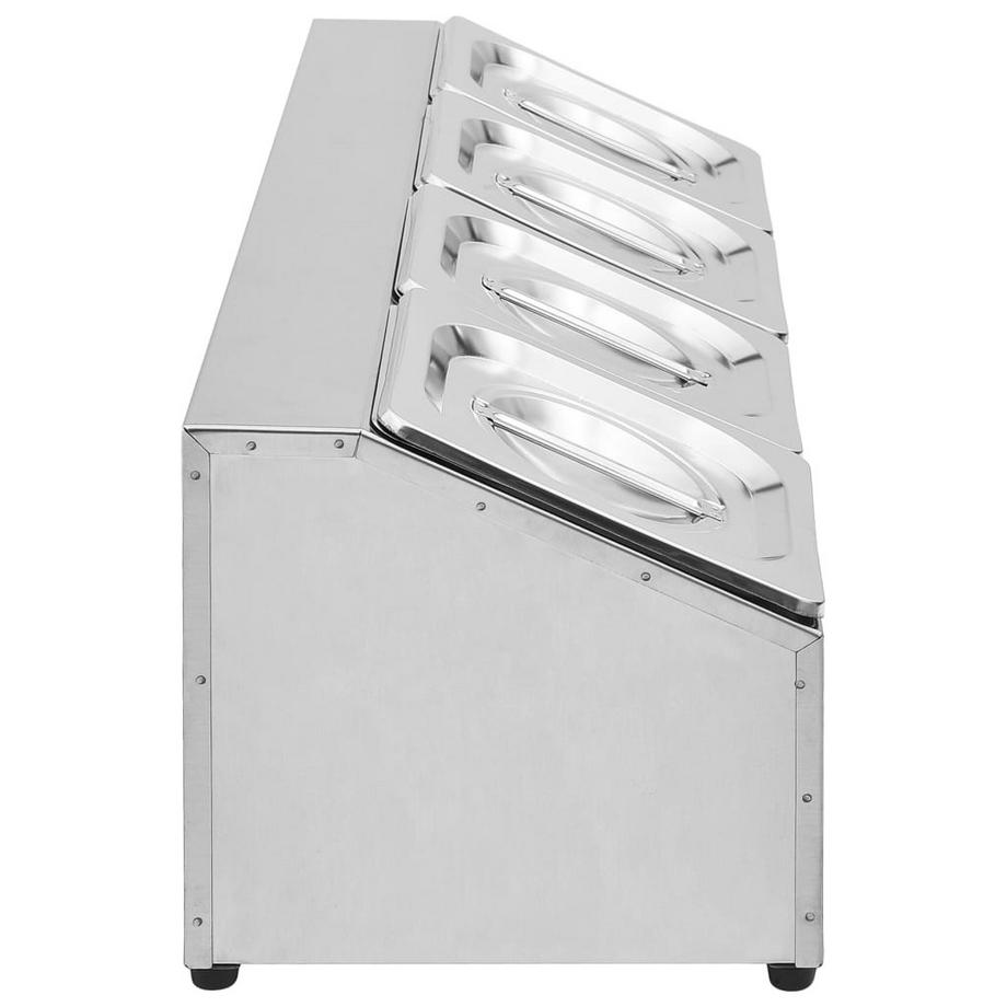 VidaXL contenitore gastronorm Acciaio  