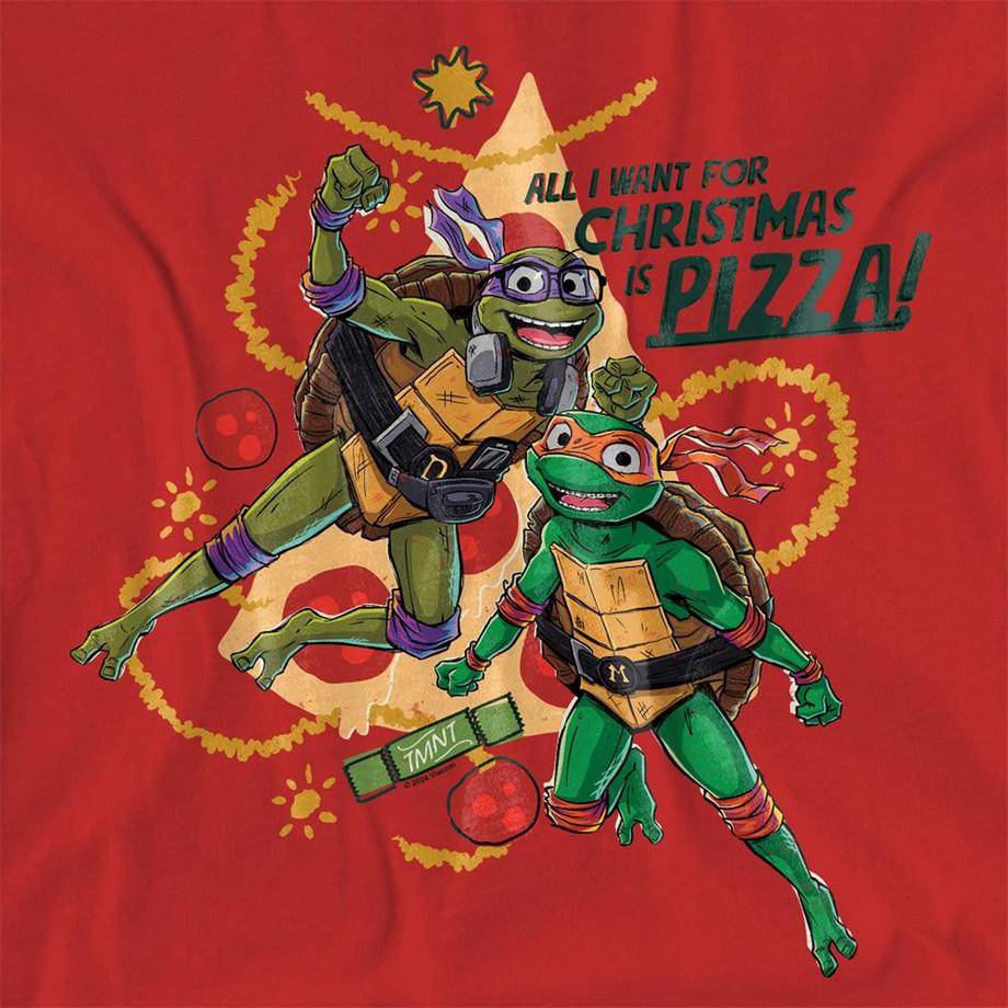 TEENAGE MUTANT NINJA TURTLE Weihnachtliches T-Shirt mit Ninja-Schildkröten-Print  