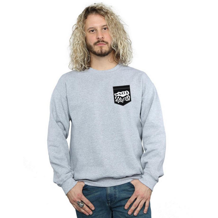 SCOOBY DOO Faux Pocket Bedrucktes Sweatshirt  