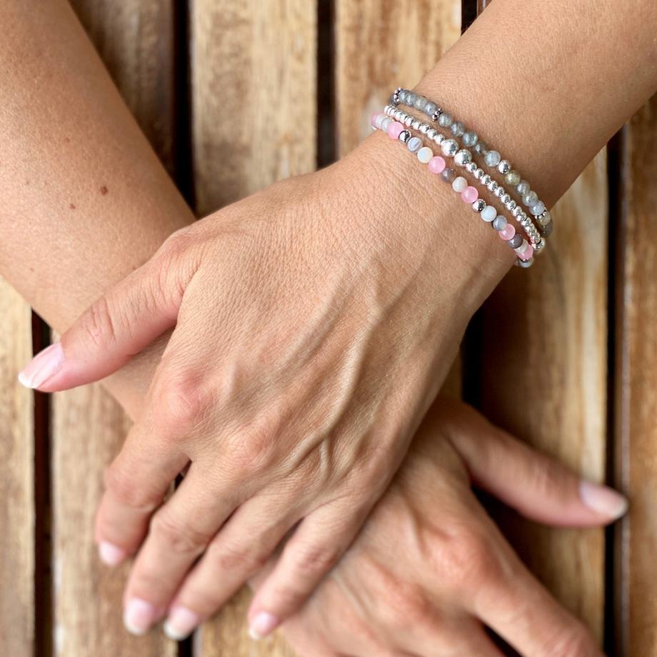 Balibay  Buna armbänder vereint als Bundle mit Steinen 