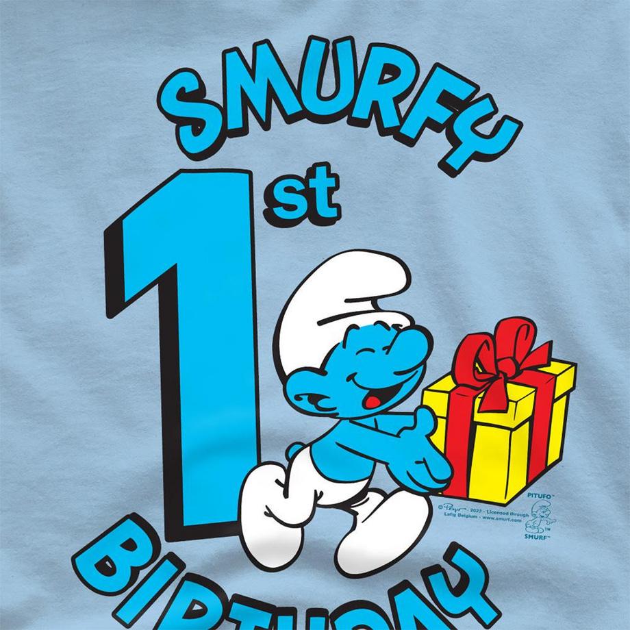 Les Stroumpfs  T-Shirt1er Anniversaire Smurfy 