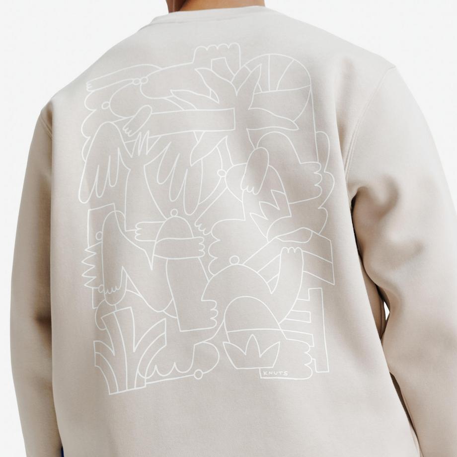 DECATHLON  Sweatshirt Rundhals Relaxed Fit Unisex, Elementals, 