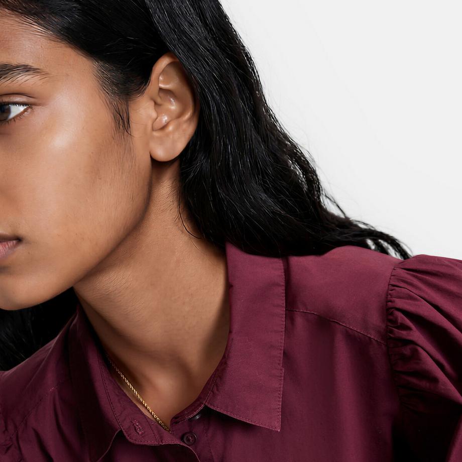 La Redoute Collections Chemise en coton à manches bouffantes  