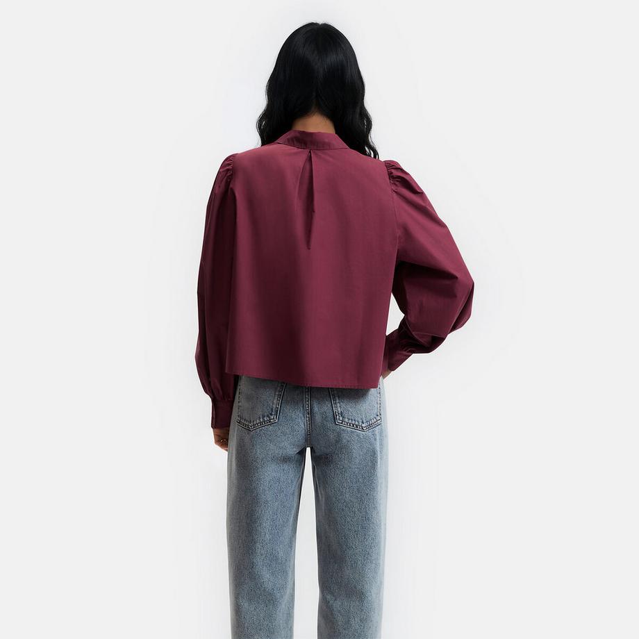 La Redoute Collections Chemise en coton à manches bouffantes  
