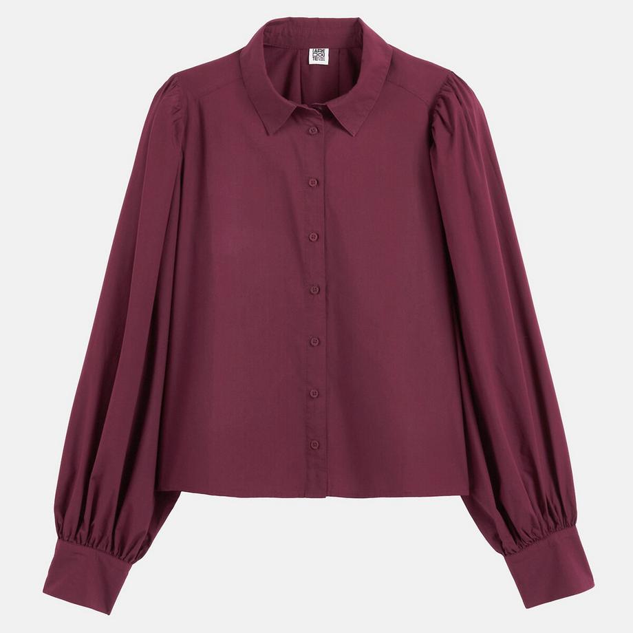 La Redoute Collections Chemise en coton à manches bouffantes  