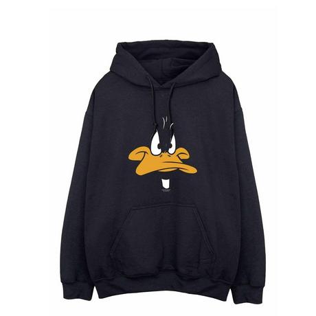 LOONEY TUNES Daffy Duck Face Felpa con Cappuccio  