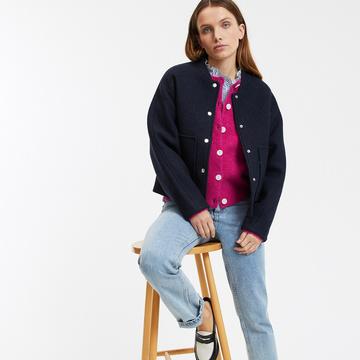 Blouson court pressionné