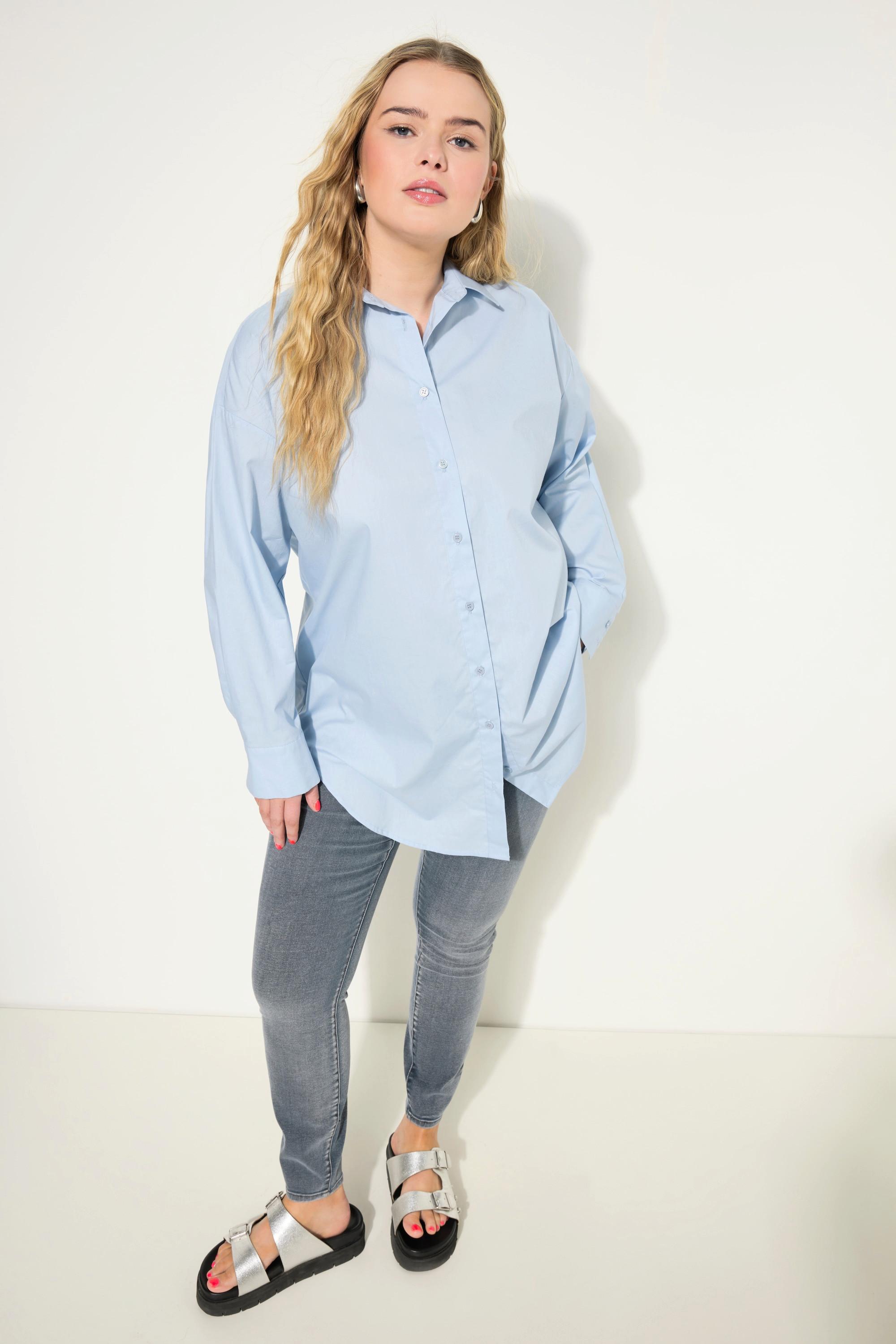 Studio Untold  Bluse, oversized, Rücken-Knopfleiste, Langarm 