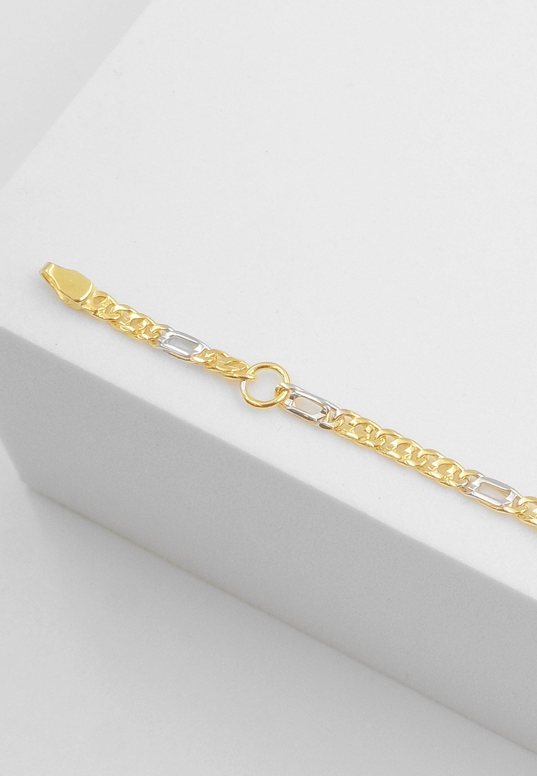 MUAU Schmuck  ID-Bracelet Fantasie Gelbgold 585 oval 2.3mm, 14cm 
