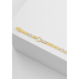 MUAU Schmuck  ID-Bracelet Fantasie Gelbgold 585 oval 2.3mm, 14cm 