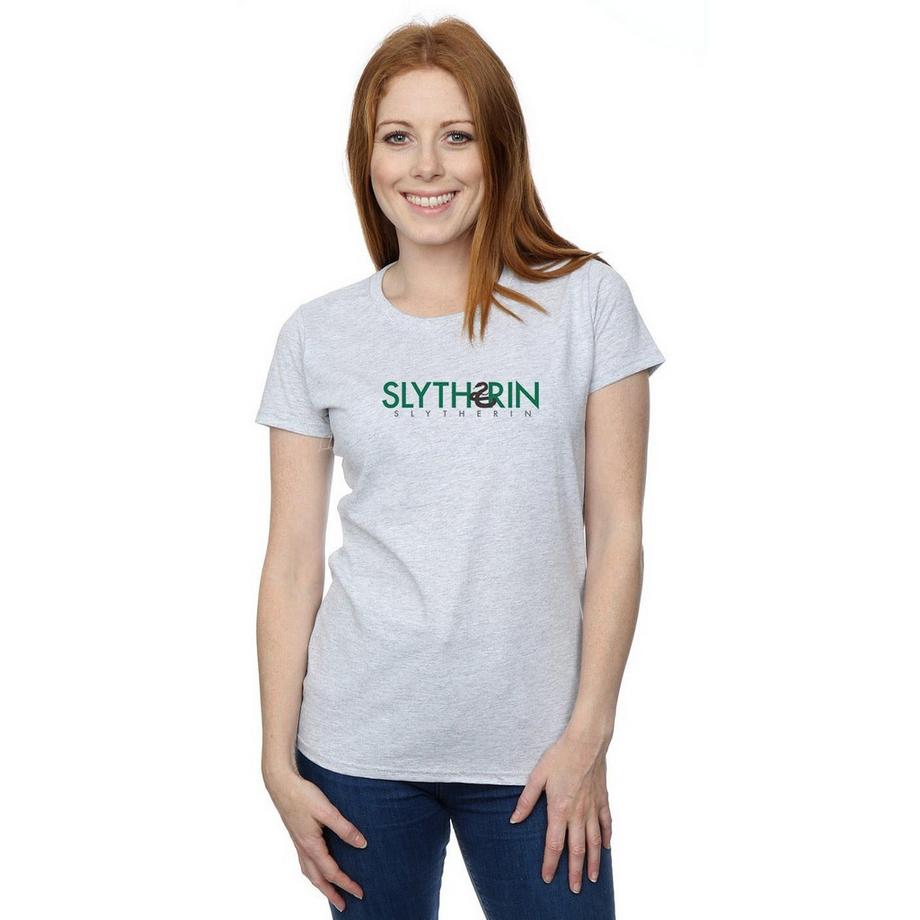Harry Potter Slytherin Bedrucktes Kurzarm T-Shirt  