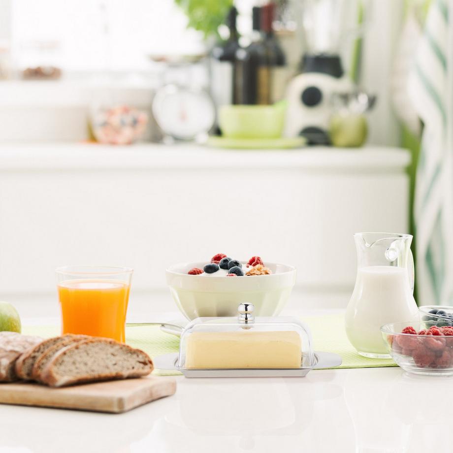 B2X Butterdose aus Edelstahl und Kunststoff  