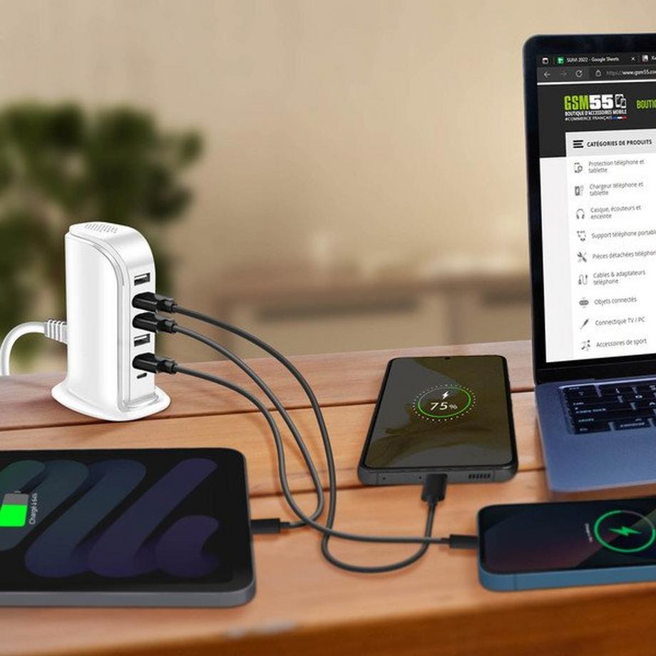 BigBen Connected  Mehrfachsteckdose USB/ USB-C Ladestation 