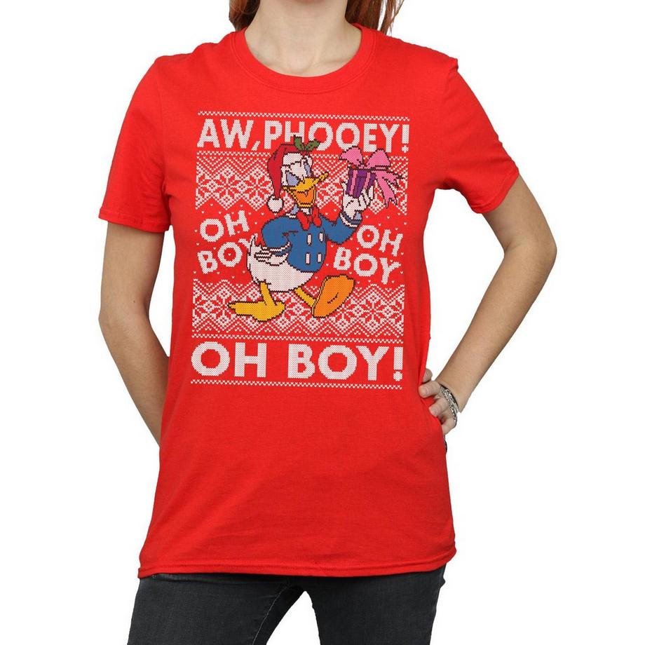 Disney Donald Duck Christmas Aw Phooey T-Shirt  