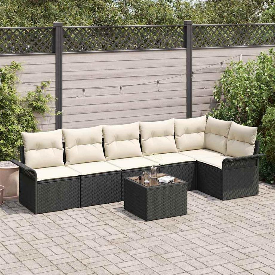 VidaXL Ensemble de canapé de jardin poly rattan  