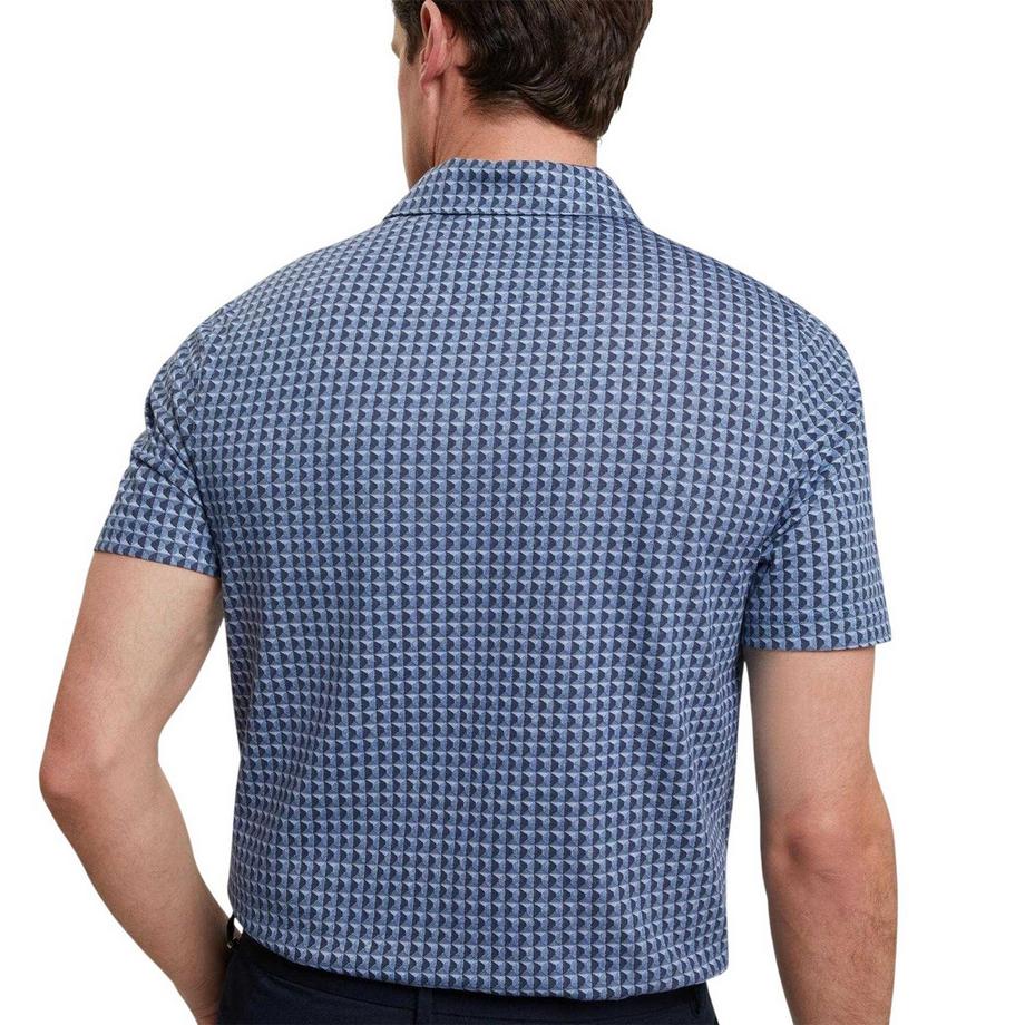 Maglietta Polo Geometrica Maniche Corte