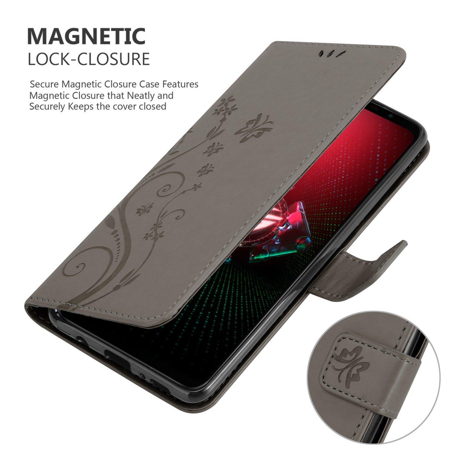 Cadorabo  Hülle für Asus ROG Phone 5 Blumen Design Magnetverschluss 