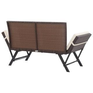 VidaXL Gartenbank poly-rattan  