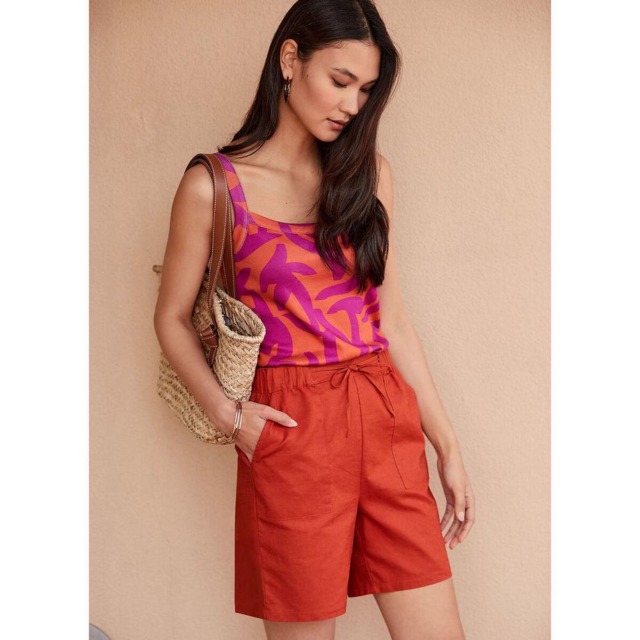 La Redoute Collections Short in Misto Lino con Coulisse in Vita  