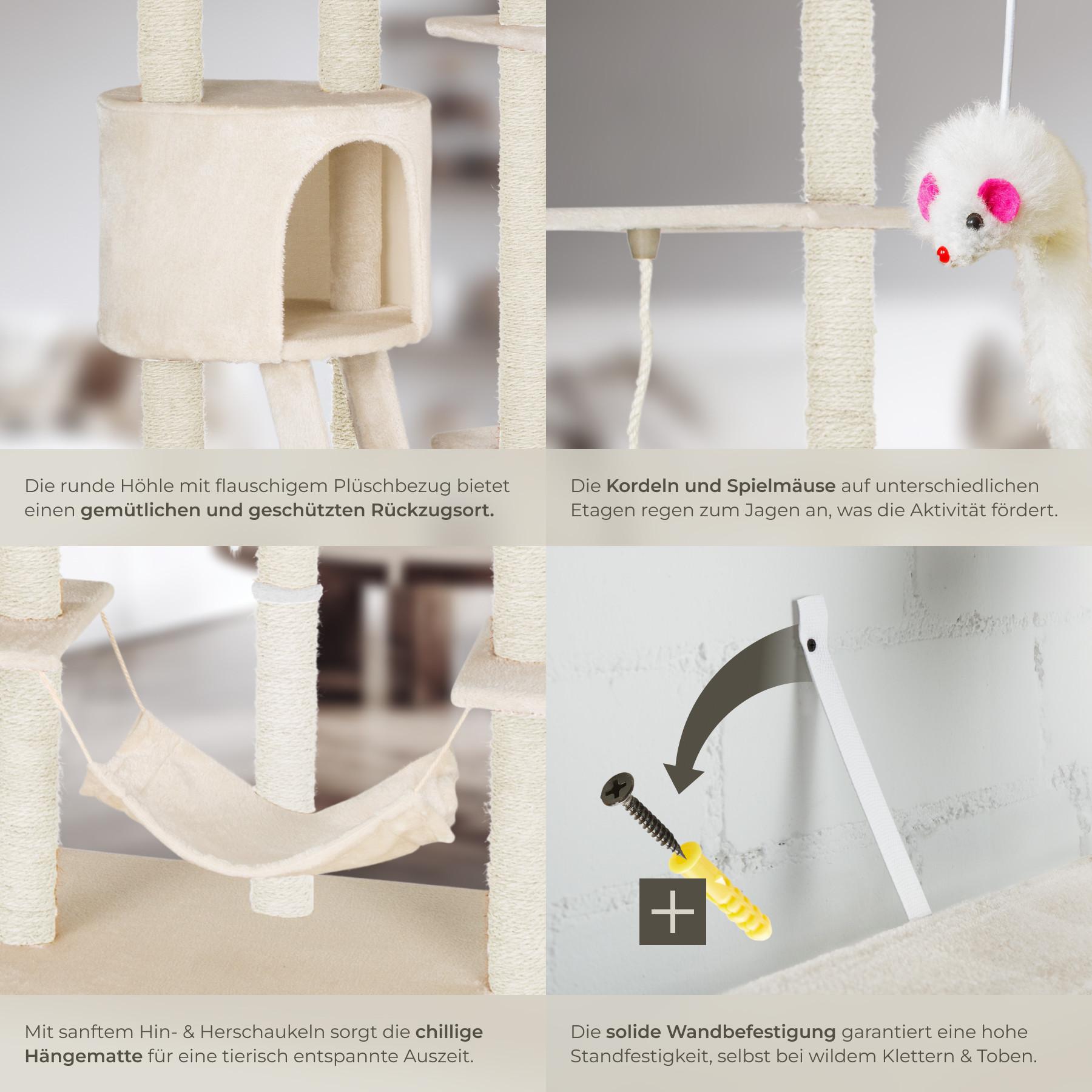 Tectake  Kratzbaum Snooky 261cm 