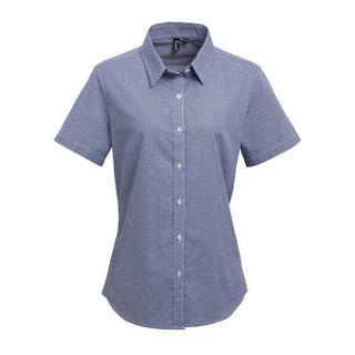 PREMIER Chemisier Manches Courtes Boutonné à Carreaux  