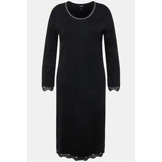 Ulla Popken Camicia da notte pizzo oversize scollo rotondo maniche lunghe  