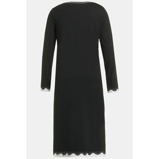 Ulla Popken Camicia da notte pizzo oversize scollo rotondo maniche lunghe  
