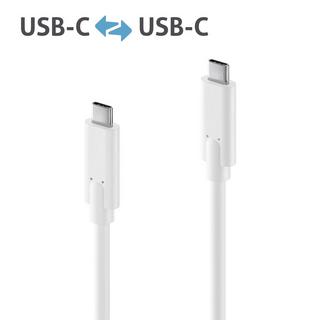 PureLink  IS2510-010 câble USB 1 m USB 3.2 Gen 2 (3.1 Gen 2) USB C Blanc 