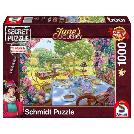 Schmidt  Puzzle Tee im Garten (1000Teile) 