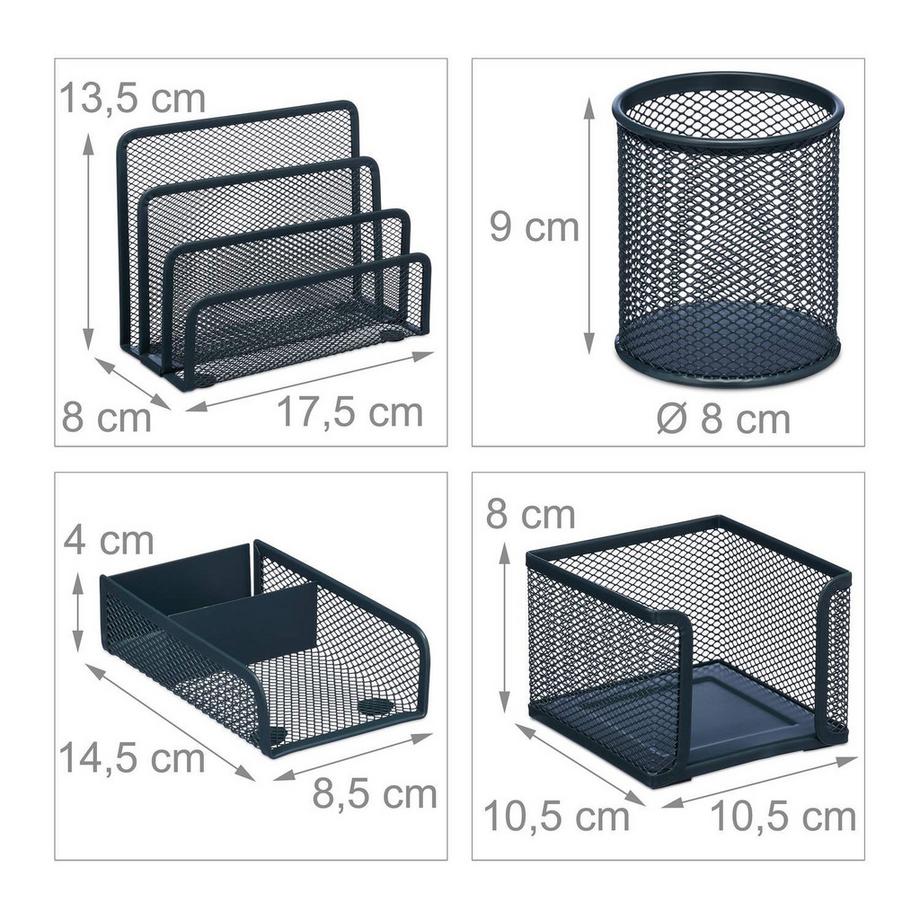 B2X  4-teiliges Schreibtisch-Organisationsset 