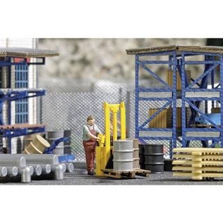 BUSCH  Set de 3 boîtes Action H0 BU 3 avec figurines 