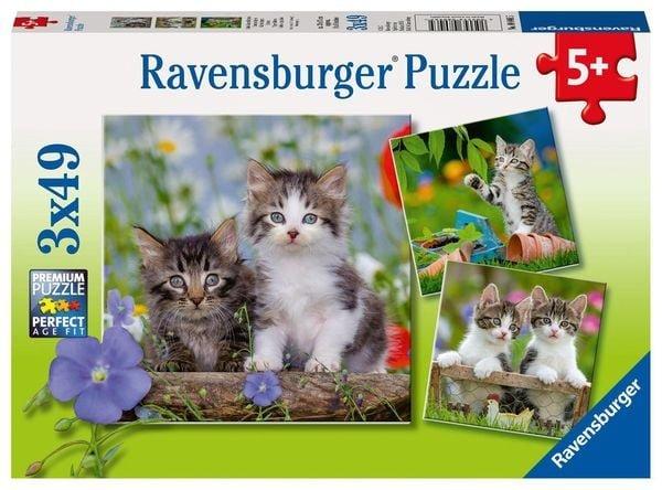 Ravensburger  Puzzle Ravensburger Süße Samtpfötchen 3 X 49 Teile 